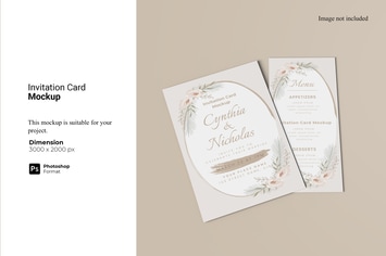 Invitation Card Mockup