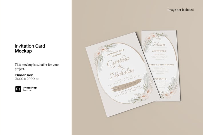 Invitation Card Mockup