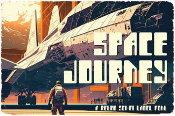 Space Journey Display Font