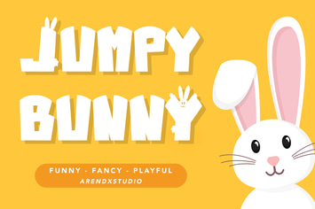 Jumpy Bunny - Cute Display Font