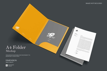 A4 Folder - Mockup