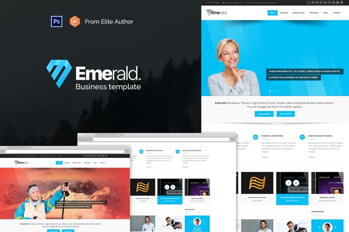 Emerald - Modern & Elegant Template for Corporate