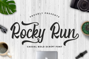 Rocky Run - Casual Bold Script Font