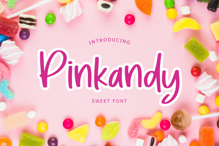 Pinkandy Sweet Kids Display Font