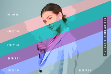 5 Retro Vector Action