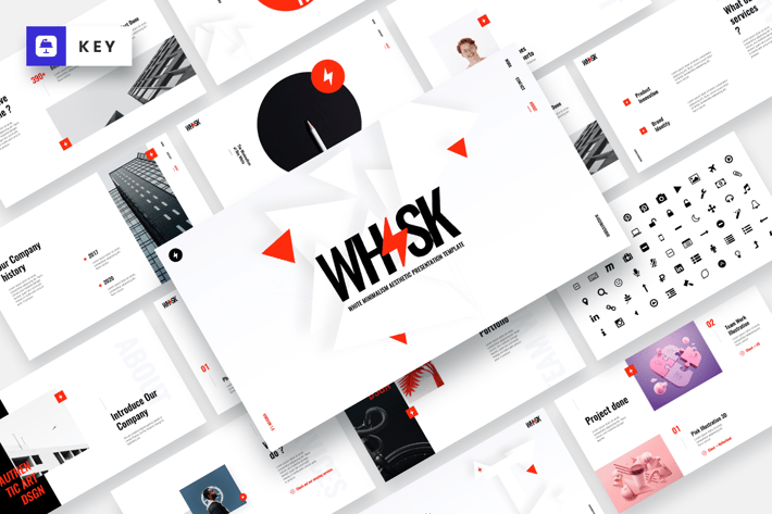 WHISK - White Minimalism Keynote Template