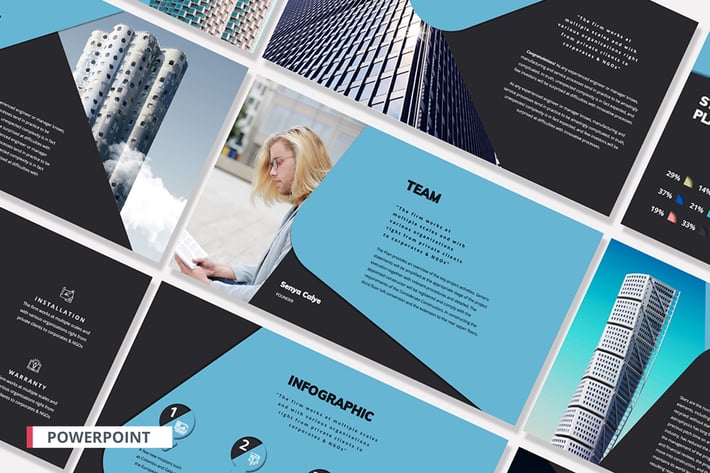 Pitch Deck Architecture PowerPoint