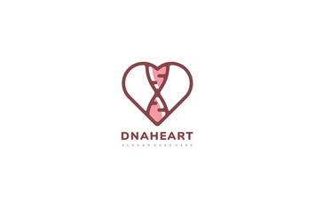 DNA Heart Logo