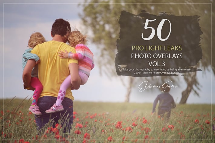 50 Pro Light Leaks Photo Overlays - Vol. 3
