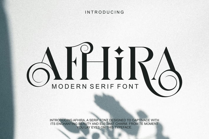 Afhira Modern Serif Font