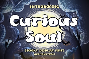 Curious Soul - Spooky Dislay Font