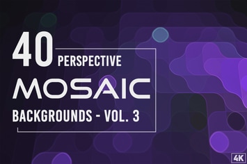 40 Perspective Mosaic Backgrounds - Vol. 3