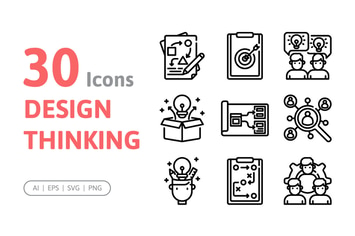 30 Design Thinking Icons