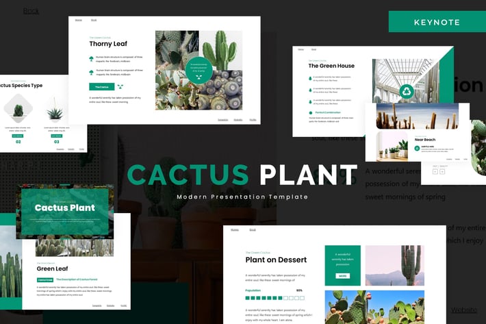 Cactus Plant - Keynote Template