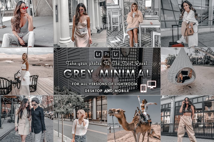 Moody-Grey Presets for Mobile and Desktop 
