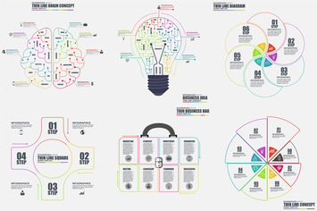 Thin Line Infographics