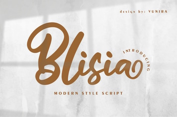 Blisia | Modern Style Script