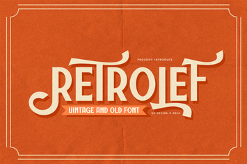 Retrolef - Vintage & 1980s Font
