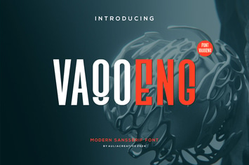 Vaqoeng - Modern Magazine Font & Logo Font