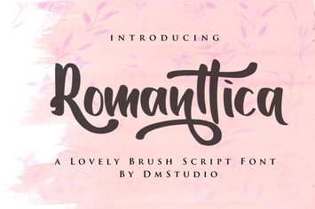 Romanttica - Modern Script Brush Font