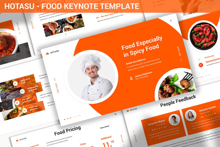 Hotasu - Food Keynote Template