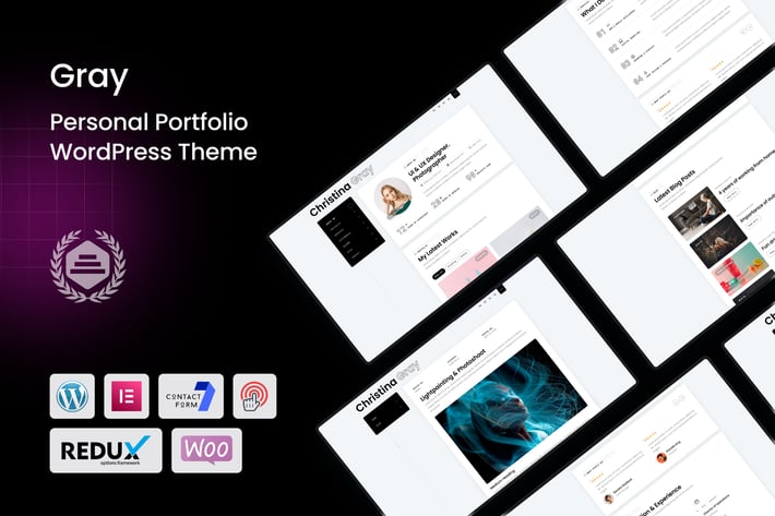 Gray - Personal Portfolio WordPress Theme