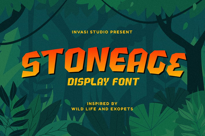 Stoneage | Display Font