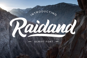 Raidand - Brush Script Font