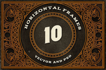 10 Decorative Horizontal Frames