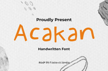 Acakan | Handwritten Font 