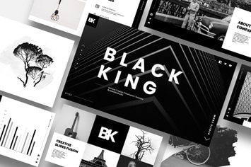 Black King - Minimal Creative Keynote Template