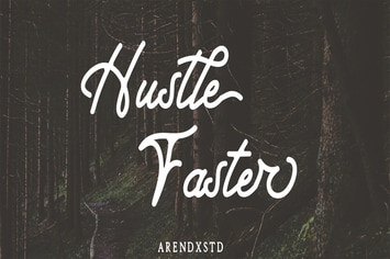 Hustle Faster Typeface