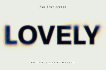 Hazy Colour Dissolving PSD Text Effect