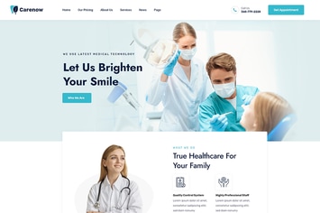 Carenow – Medical & Dentis XD Template