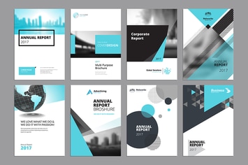 Brochure, annual report, flyer design templates 