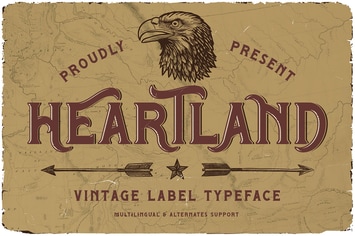 Heartland Vintage Layered Serif