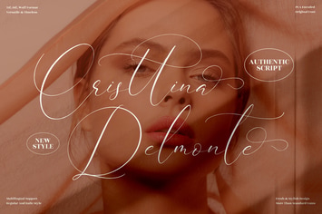 Cristtina Delmonte Beautiful Script