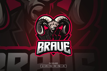 Goat esport logo template