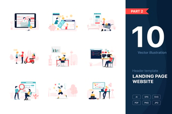 [Part 2] Website Illustrations Set