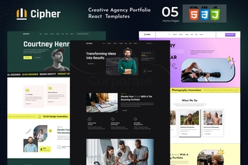 Cipher - Creative Agency Portfolio HTML Template