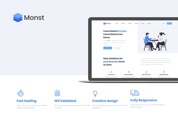 Monst - Startup NextJS Tailwind CSS landing page