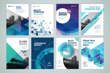 Brochure, annual report, flyer design templates 