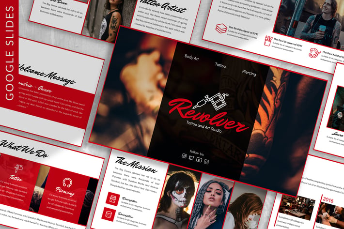 Revolver - Art Business Google Slide Template