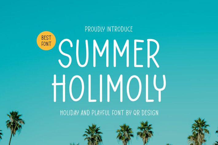 Summer Holimoly - Tropical & Playful Font