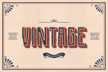 Vintage Text Effects (Illustrator)