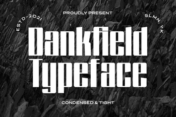 Dankfield - Modern Condensed Font