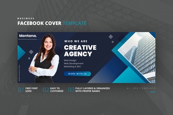 Business Facebook Cover Template