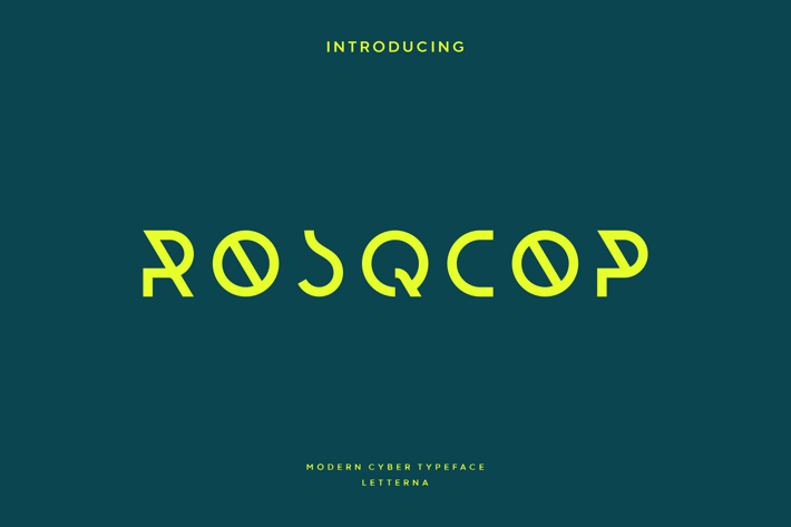 Rosqcop - Futuristic Cyber Font