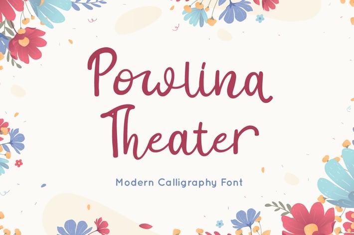 Powlina Theater - Instagram Font