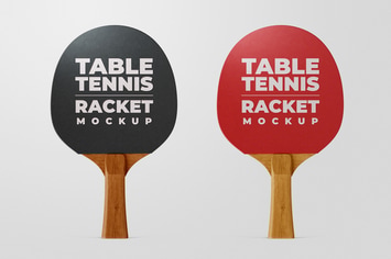 Ping Pong Racket Mock-Up Template